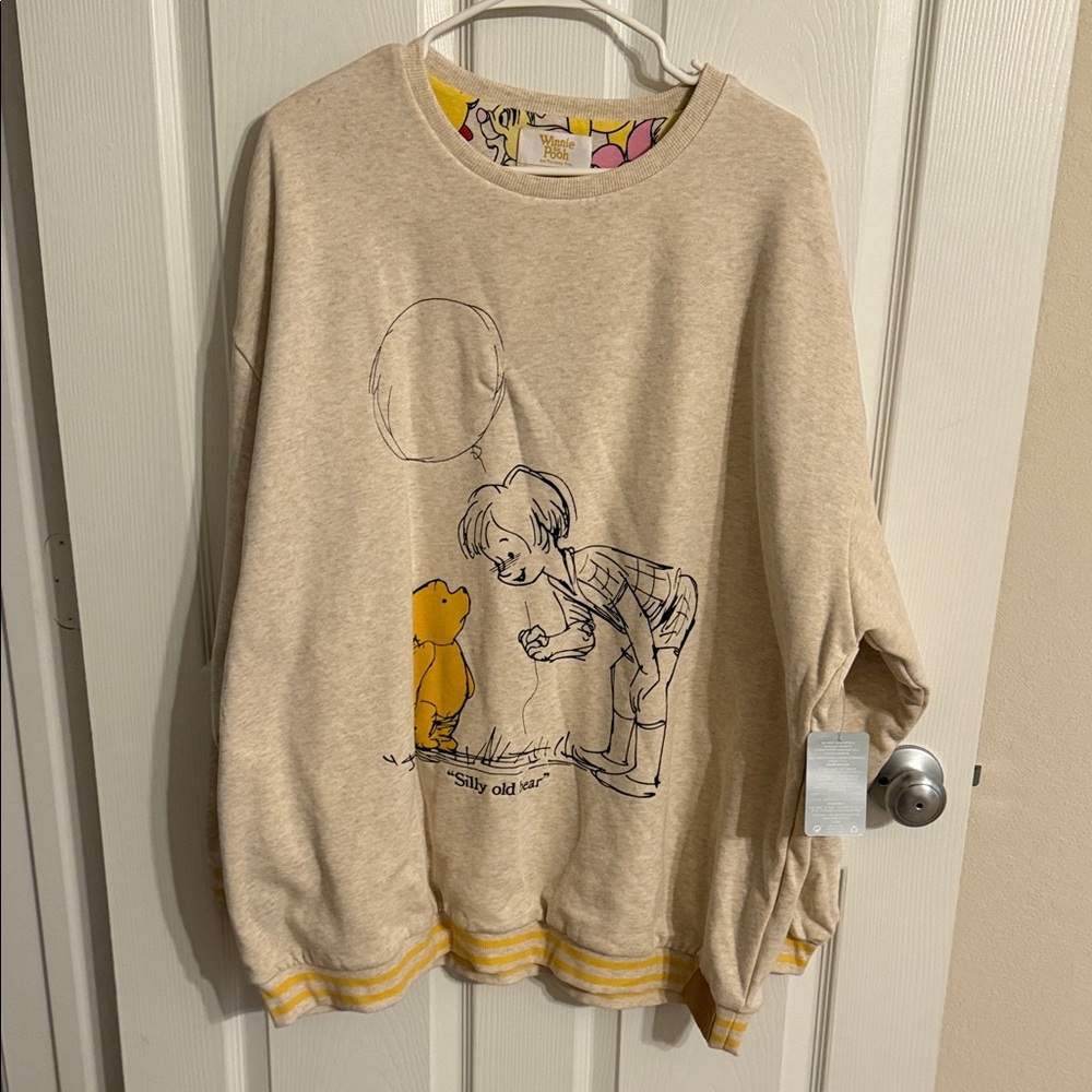Disney Cream Sweatshirt with Winnie the Pooh Design